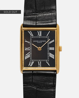 1960s Vacheron Constantin “Tank” | Ref. 33201 | 18Kt Yellow Gold | Original Strap, Buckle and New Strap