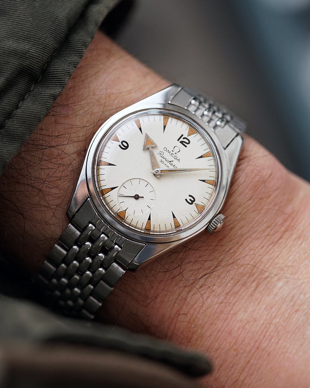 RARE* 1958 Omega Ranchero | Broad Arrow Hands | Ref. CK2990-1 | Pumpkin Patina  | With Box