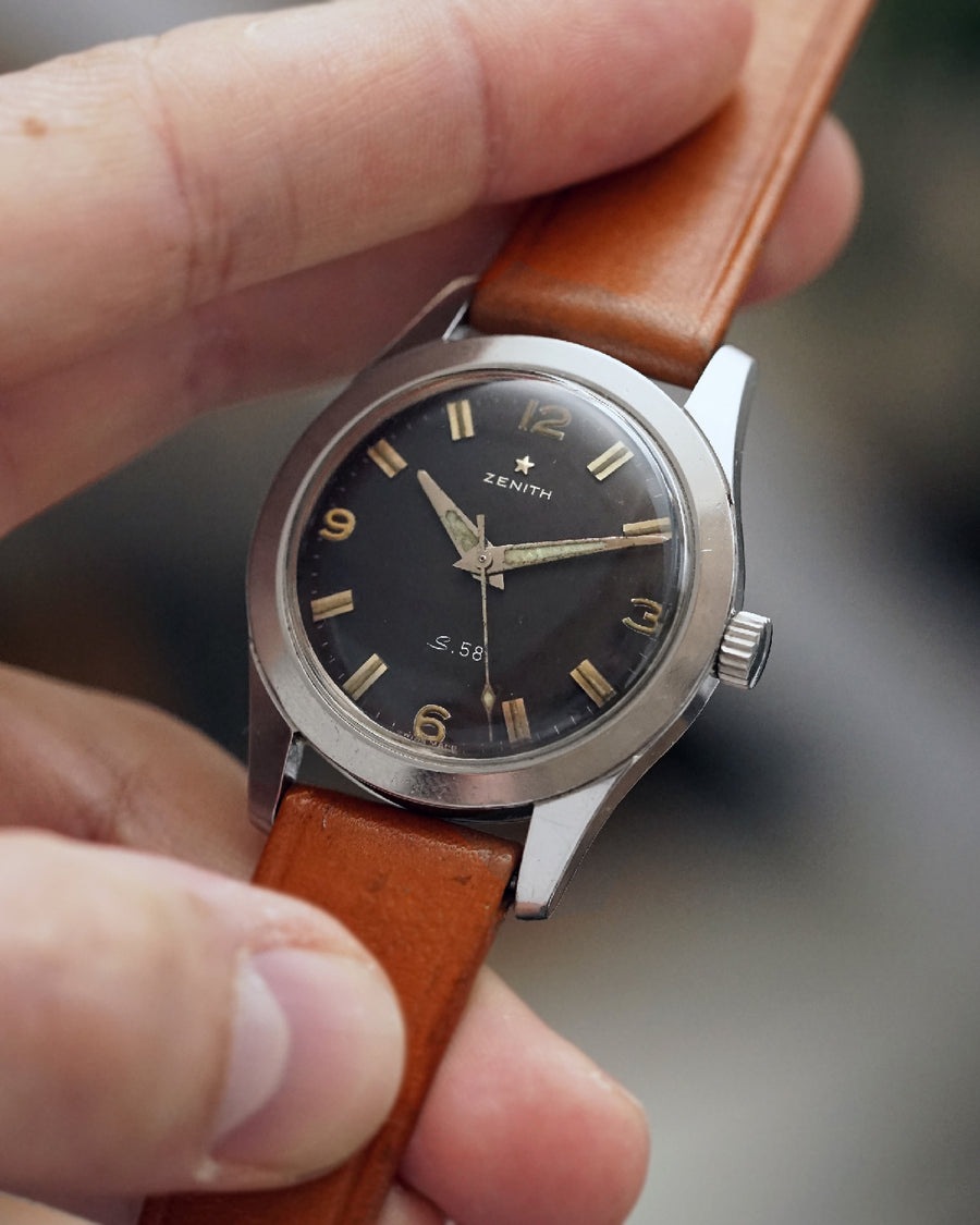 *VERY RARE* 1958 Zenith S.58 Mark 1 | “Scaphandre” | Cal. 120 | With Original Strap and Buckle