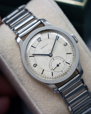 1938 Longines 'Sector Dial' | Flat Bezel | Ref.2326| Cal. 1268z | Gay Frères Bamboo Bracelet | Extract From Archives