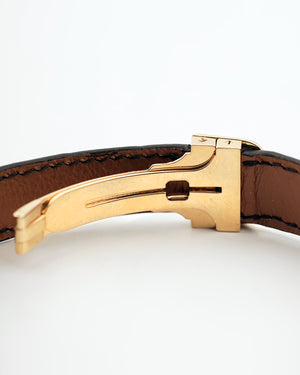 1970s Cartier Incurvée | Faberge Mark 1 Dial - Early Production | Paris Dial | Mécanique | 18kr Yellow Gold | With Box and Two New Straps