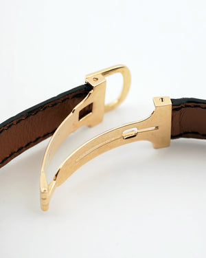 1970s Cartier Incurvée | Faberge Mark 1 Dial - Early Production | Paris Dial | Mécanique | 18kr Yellow Gold | With Box and Two New Straps