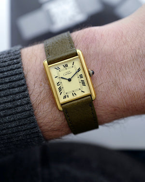 1970s Must de Cartier Tank | Mécanique | 18kr Vermeil | Large