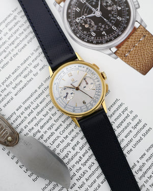 1956 Omega Rare Pulsations and Tachymetre Dial | Cal.320 | Ref. OT 2278 | 18Kt Gold |  | With Original Buckle