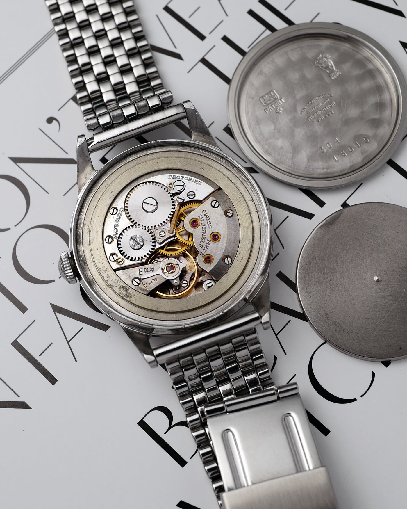 Step Bezel 1950s Movado Sport | François Borgel Case | Rare Jumbo 35mm Stepped Be ...