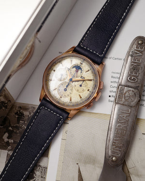 1949 Universal Genève Tri-Compax | Jumbo 37.5mm | 18K Rose Gold | Ref. 12296 | Cal. 481