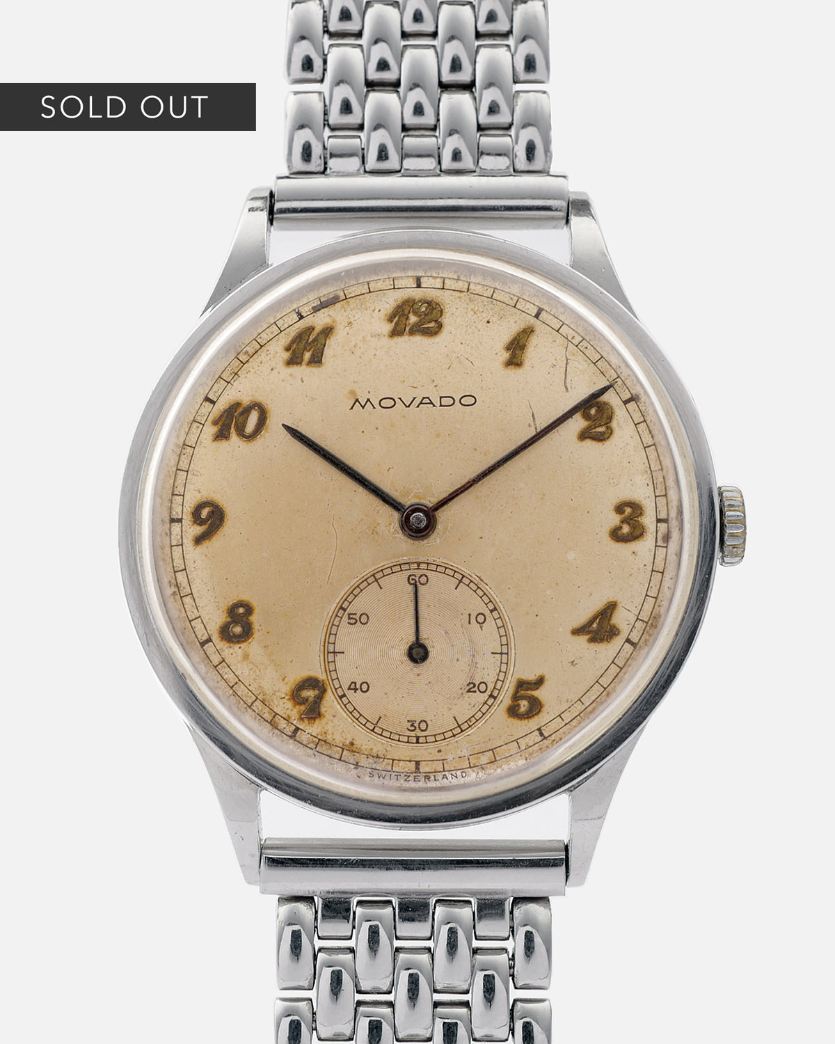 1940s Movado 'Raised Breguet Numbers' Calatrava Style | Large 35mm | Cal. 125 | Ref. 18114