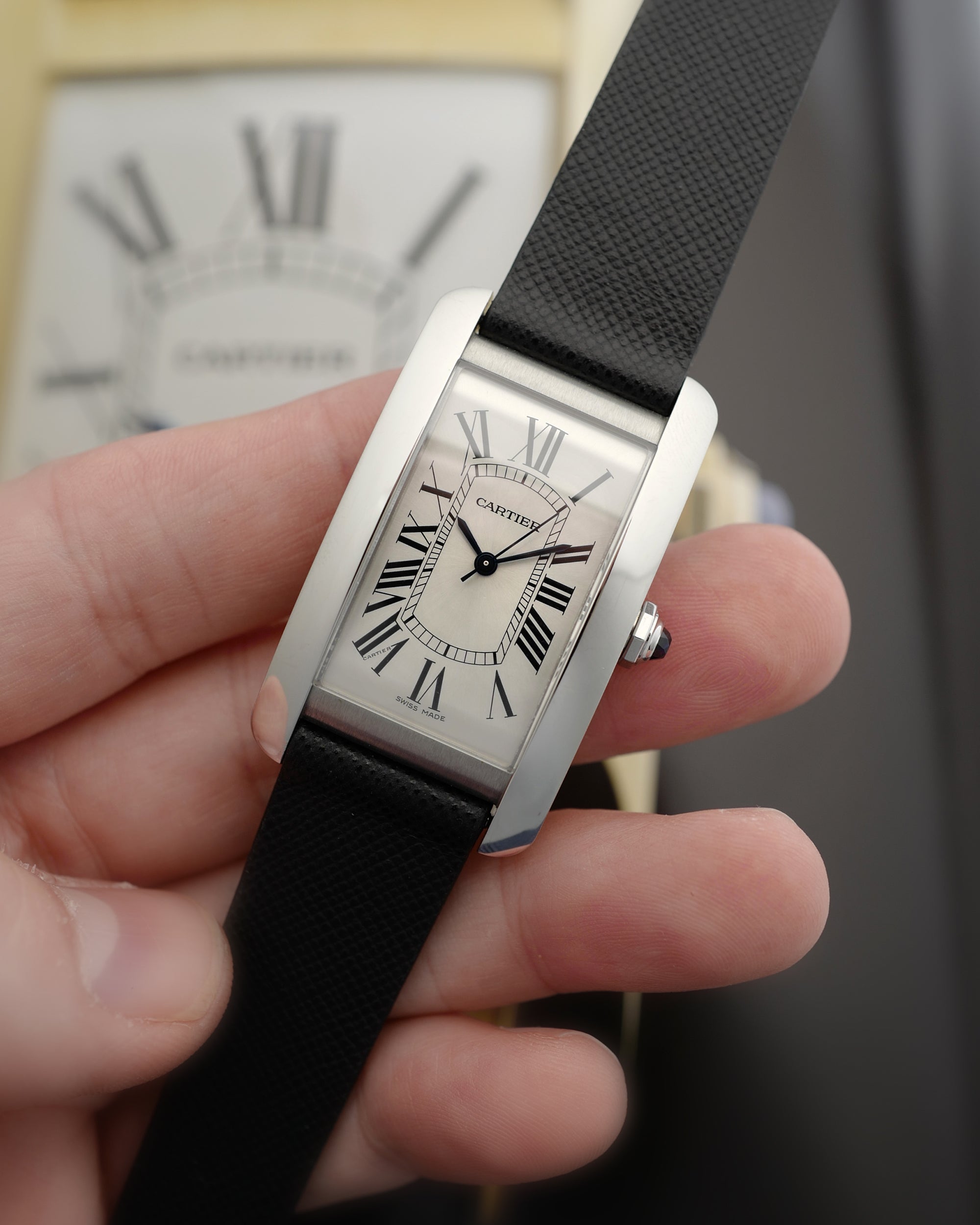 Black Saffiano Watch Strap - Main Image