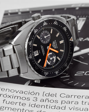 1970s Heuer Autavia | 'Orange Boy' | Argentinian Air Force