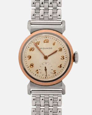 1940s Movado Acvatic 'Breguet Numbers' | François Borgel Case | Ref. 11731 | Cal.150MN | Steel and Rose Gold