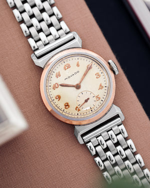 1940s Movado Acvatic 'Breguet Numbers' | François Borgel Case | Ref. 11731 | Cal.150MN | Steel and Rose Gold