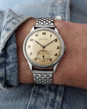 1940s Movado 'Raised Breguet Numbers' Calatrava Style | Large 35mm | Cal. 125 | Ref. 18114