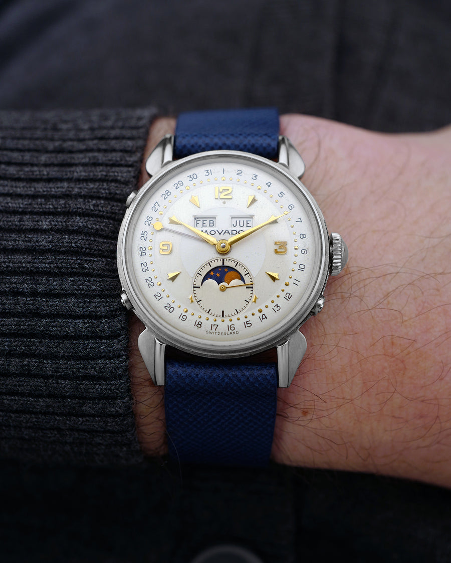 Oxford Blue Saffiano Watch Strap