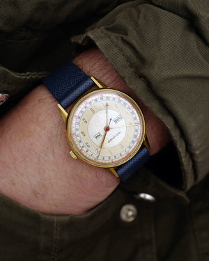 1940s Movado Calendograf | Triple Calendar | Ref.4826 | Cal. 470 | Large 36mm | Tri-Color Scales | 18K Yellow Gold