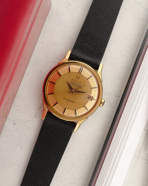 *MINT* Omega Constellation Pie-Pan Deluxe |  Ref. 168005/6 | 18Kt Rose Gold | 'Dog Leg' Lugs | With Box