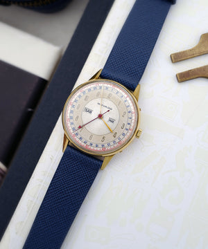 1940s Movado Calendograf | Triple Calendar | Ref.4826 | Cal. 470 | Large 36mm | Tri-Color Scales | 18K Yellow Gold