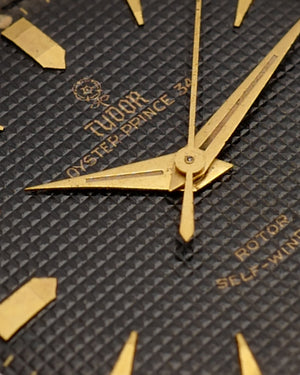 *RARE* 1950s Tudor Oyster Prince 34 | 'Black Waffle Dial' | Ref. 7909
