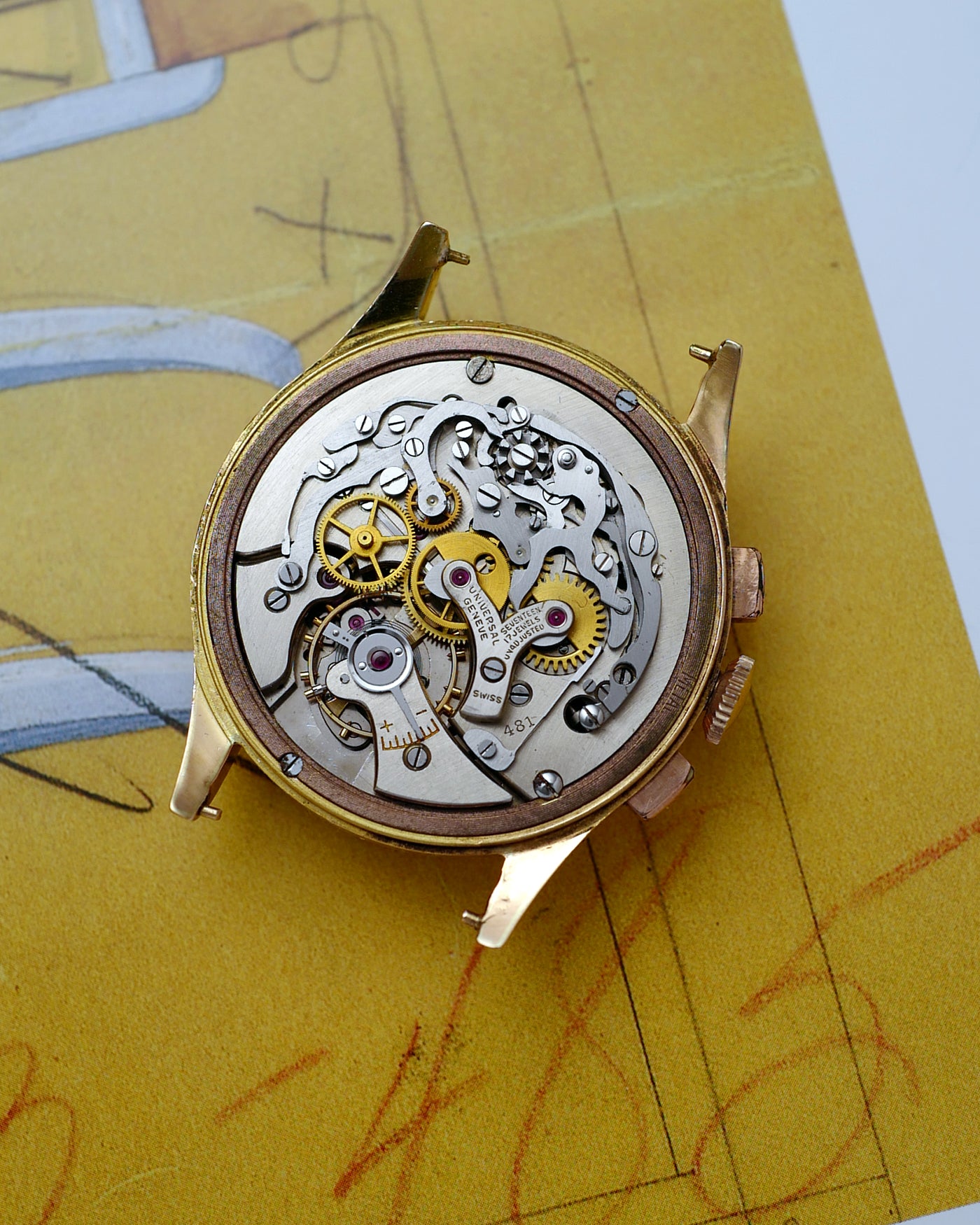 1949 Universal Genève Tri-Compax Jumbo 18K Rose Gold