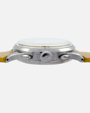 1940s Tissot Chronograph 15TL / 33.3 | Pulsations Dial | Two-Tone Dial | Rare Faceted Lugs | Unique Roman and Arabic Numbers