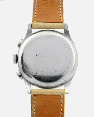 1940s Tissot Chronograph 15TL / 33.3 | Pulsations Dial | Two-Tone Dial | Rare Faceted Lugs | Unique Roman and Arabic Numbers