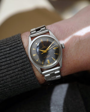 *RARE* 1950s Tudor Oyster Prince 34 | 'Black Waffle Dial' | Ref. 7909